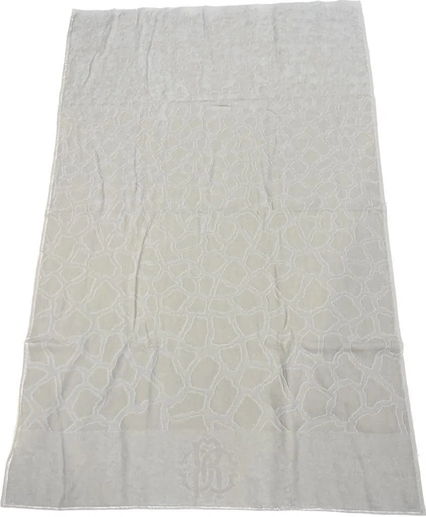 Roberto Cavalli Toalla de rizo de algodón puro Art. Jerapah - Marfil