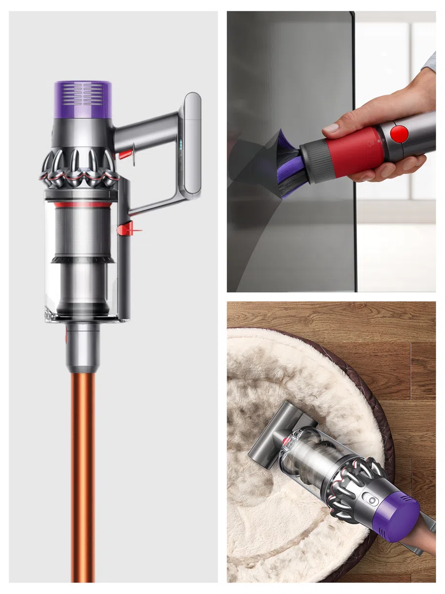 Dyson Cyclone V10 Aspiradora sin Cable con Adaptador para Zonas de difícil Acceso