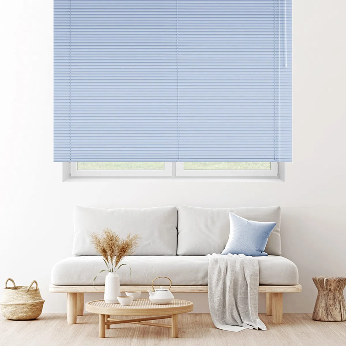 Blindecor 2101 - Veneciana de Aluminio con Lama, 90X180 cm, Azul