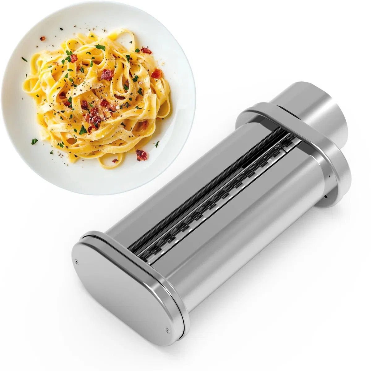 Pasta Maker - Pasta Maker Adecuado para Fentic SM-1504P y SM-1504BM - acero inoxidable Pasta Maker Eléctrico - Ajustable 8 Soportes (Cortador de Fettuccine)