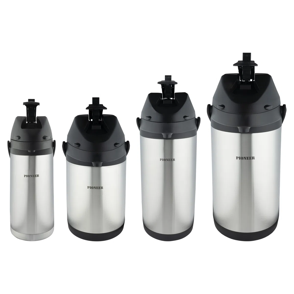 Pioneer Termo de Acero Inoxidable 3.0L con Palanca, Termo hermético para Bebidas frías y Calientes, dispensador de Bebidas con Bomba fácil de Usar para Eventos