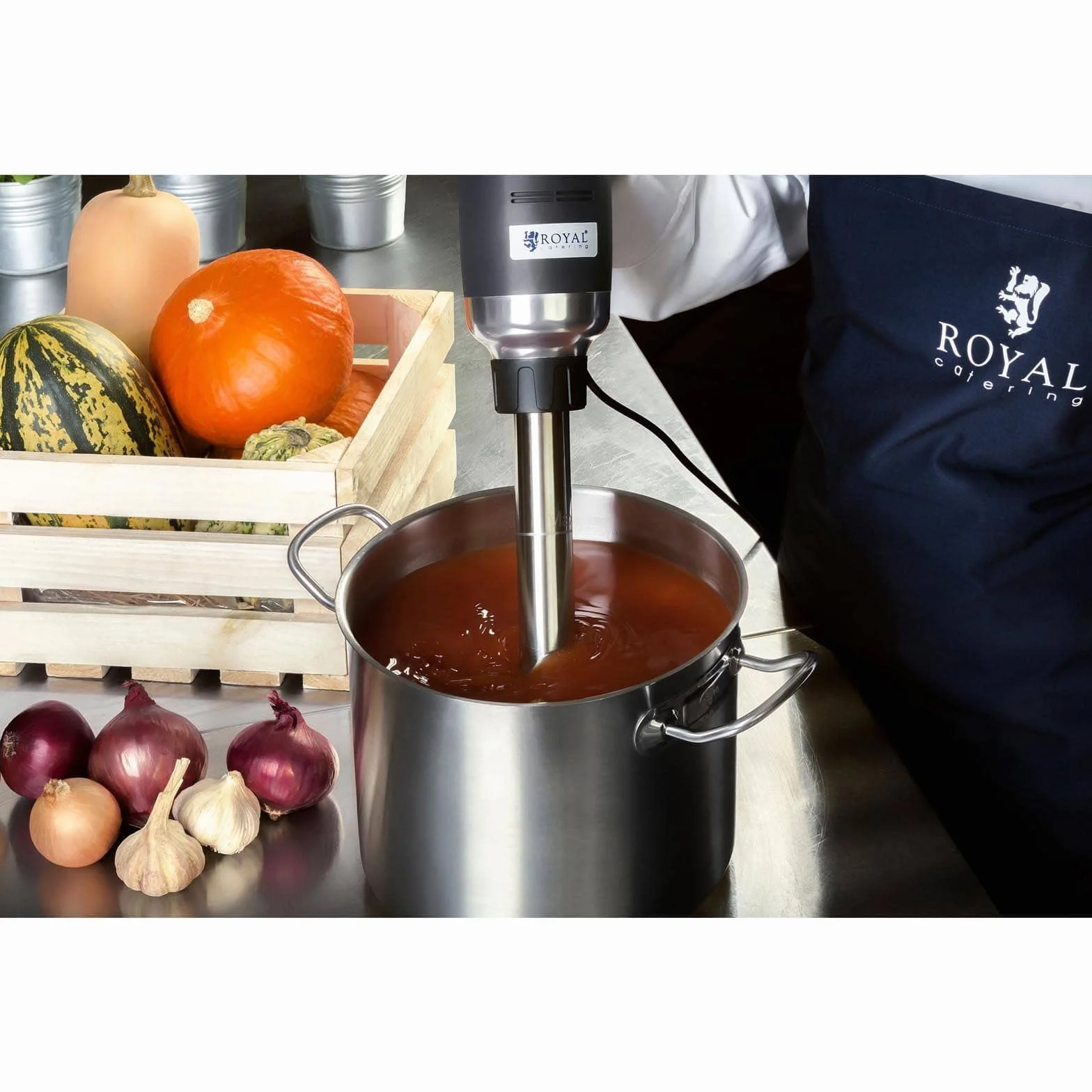 Royal Catering - RCSM-500-500P - Batidora de brazo profesional - 500 mm – de 6.000 a 18.000 RPM
