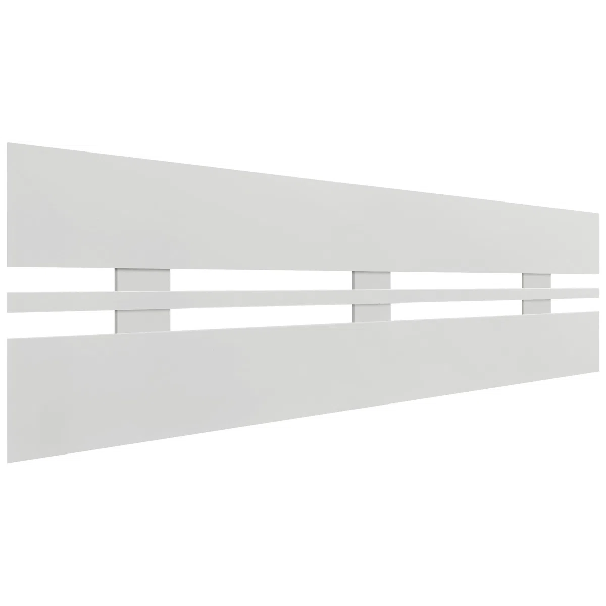 DHOME Cabecero de Madera reciclada DM Horizontal Ancho Cama Palets Herrajes incluidos (135x46 Horizontal Ancho, Blanco)