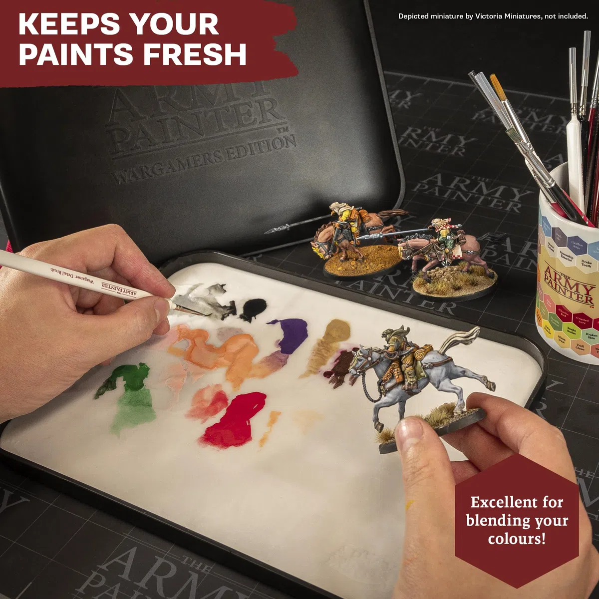 The Army Painter Wargamers Edition Wet Palette XL Bundle, Para Set de Pinturas Acrílicas Incluyendo 100 Hojas Hydro y 4 Hydro Foam - Pintura de Miniaturas y Modelos