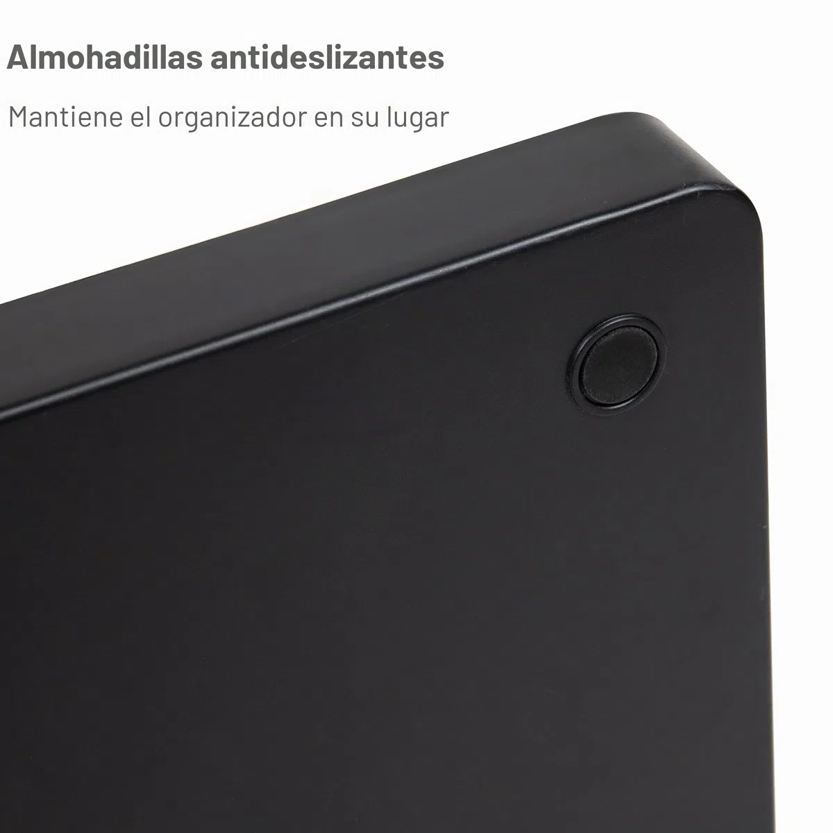 Mind Reader Pionero organizador de 11 compartimentos para condimentos, color negro 14 compartimentos, extragrande. negro
