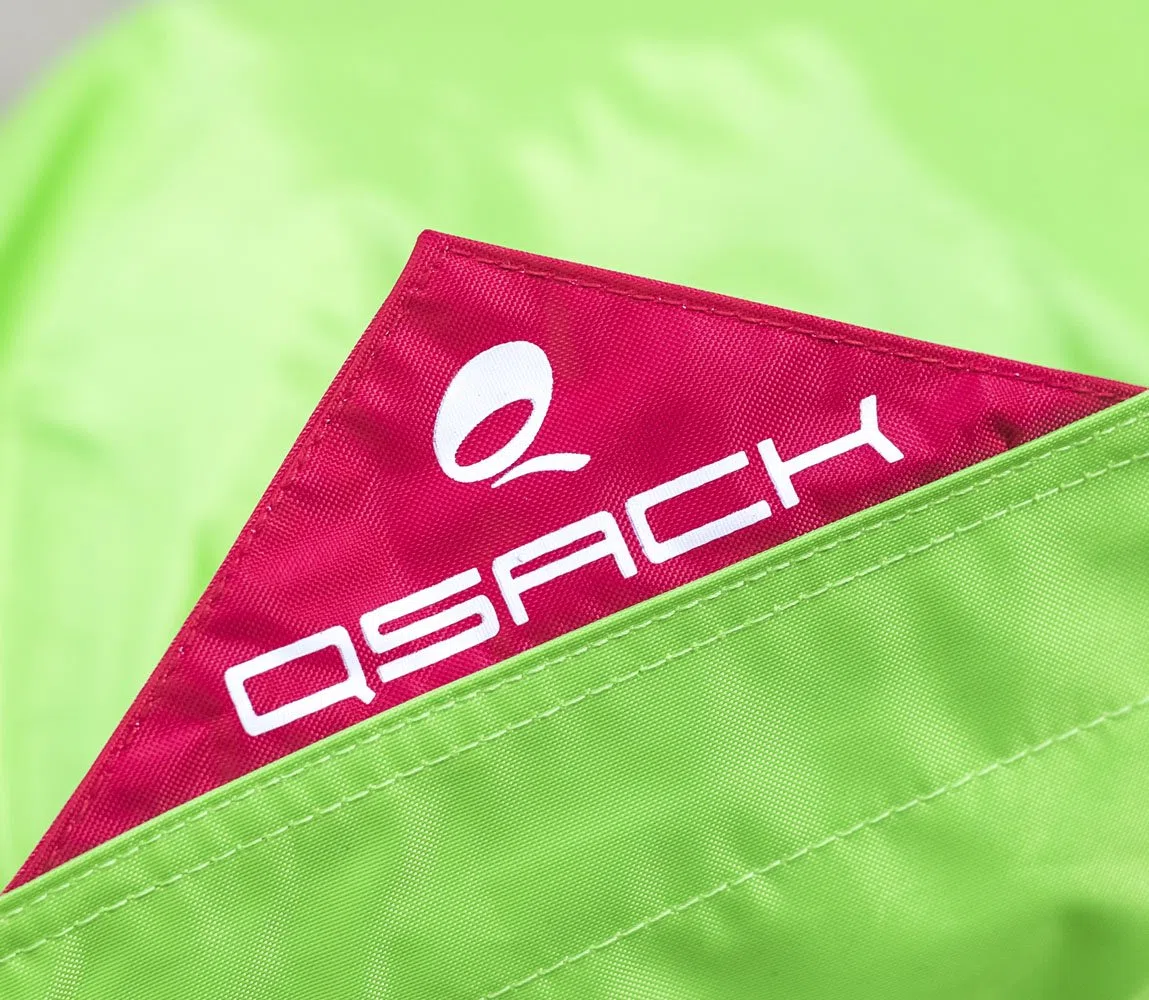 Saco de Asiento Infantil QSack Outdoorer, con bolsa interior y en alemán Calidad Relleno, 100 X140 cm