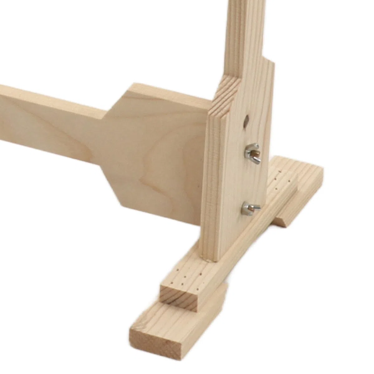 Bastidor de Piso para Bordado Marco de Punto de Cruz de Madera de Pino Soporte Grande con Base Estable para Manualidades Artísticas Tapiz Bordado a Mano