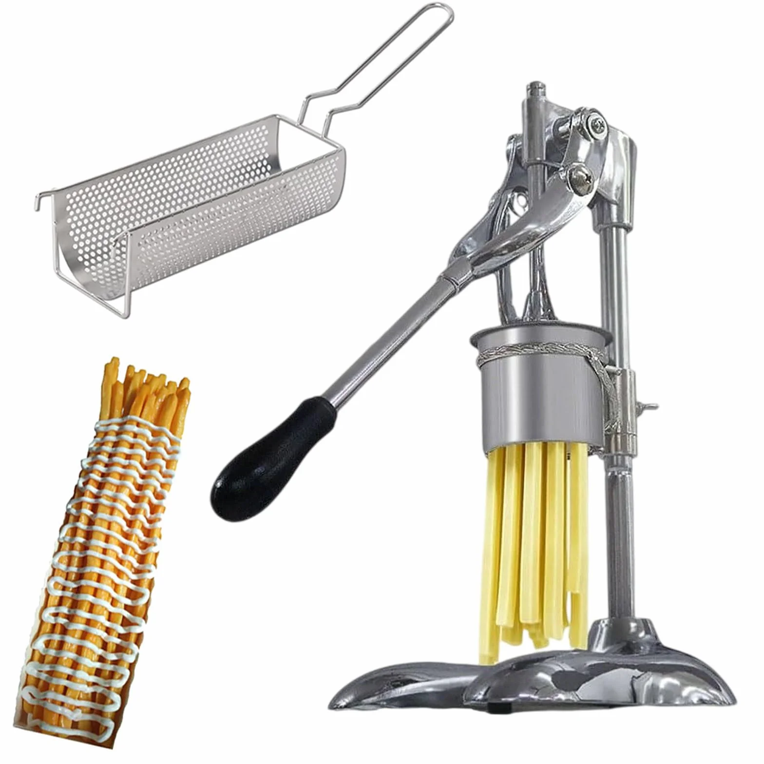 Footlong - Máquina para hacer fideos de patatas, 30 cm, para cocina y restaurantes