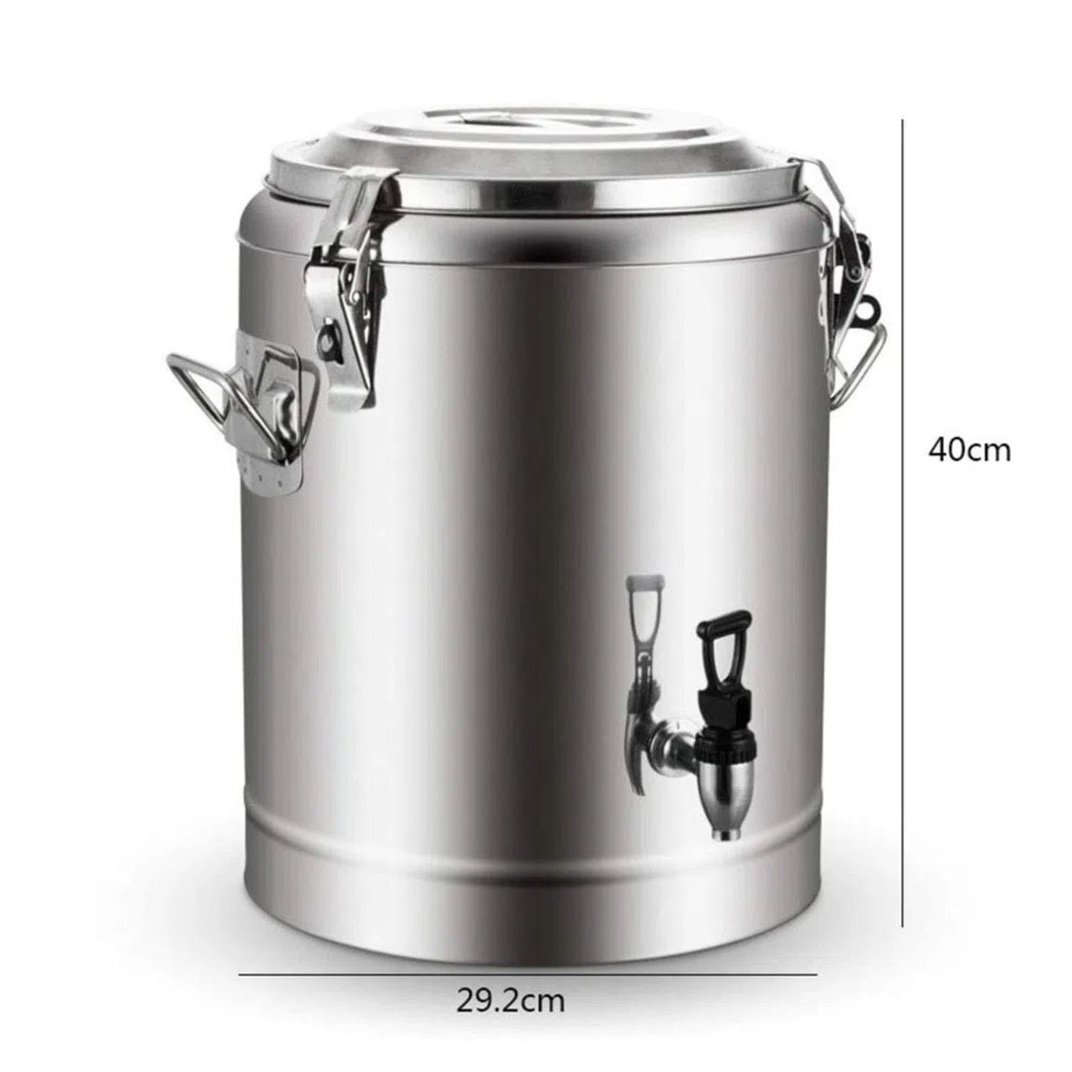 Dispensador De Bebidas con Aislamiento De Acero Inoxidable, Contenedor Termo con Espiga Aislamiento Frío Y Caliente De 20 Horas - para Té, Agua, Café, Bebidas Heladas,20L