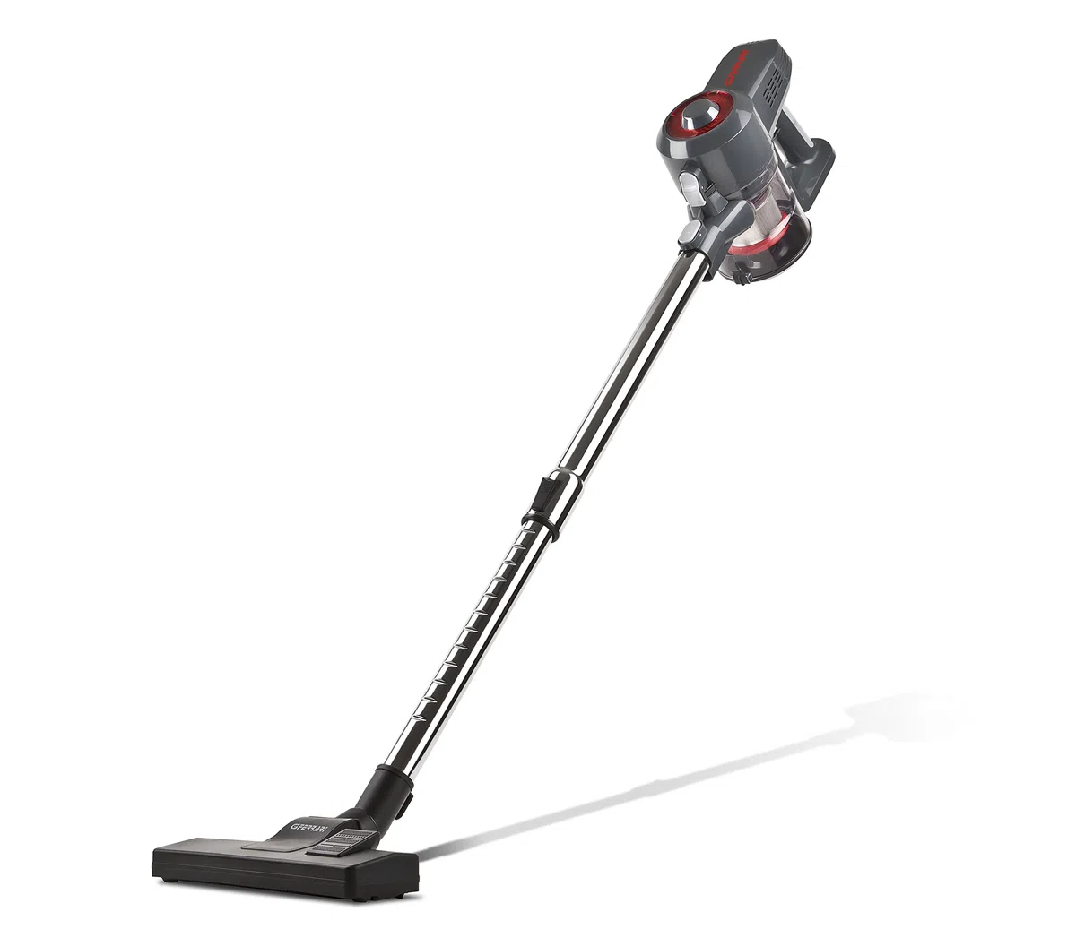 G3 Ferrari G90021 Aspiradora Vertical Recargable 2 en 1 ''Stardust 600'', 16kPa, 600 W, Filtro HEPA, Tecnología ciclónica, Accesorios incluidos, Gris y Rojo
