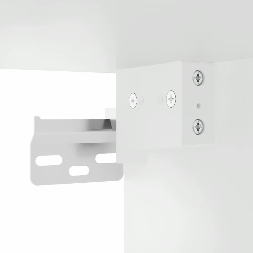 vidaXL Armario de Pared Madera de ingeniería Blanco 50x42,5x40 cm, Armario de Almacenamiento, Armario de Pared Colgante, Armario de Almacenamiento Flotante