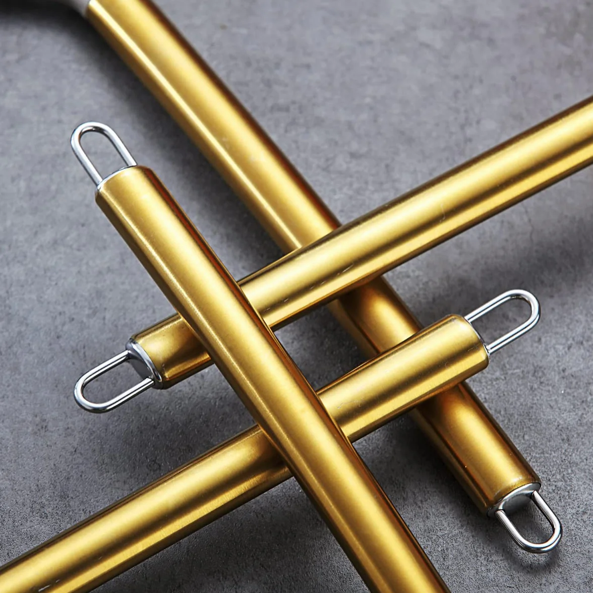 Berglander Juego de utensilios de cocina dorados de silicona antiadherente de 38 piezas, juego de cucharas y espátulas con resistente soporte para utensilios de acero inoxidable