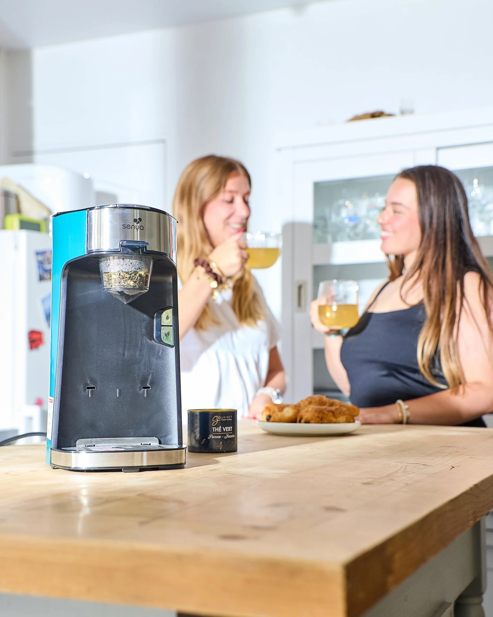 SENYA Tea Time, Tetera eléctrica compatible té a granel o bolsita, con infusor extraíble 1415 W, SYBF-CM013V