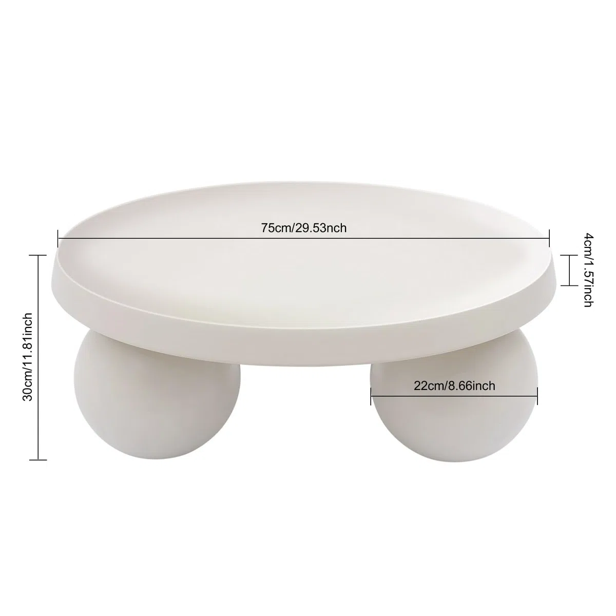 Mesa de centro en forma de nube, mesa de café, mesa baja irregular, mesa de suelo, mesa auxiliar moderna, muebles decorativos, mesa de sofá blanco crema para sala de estar, oficina