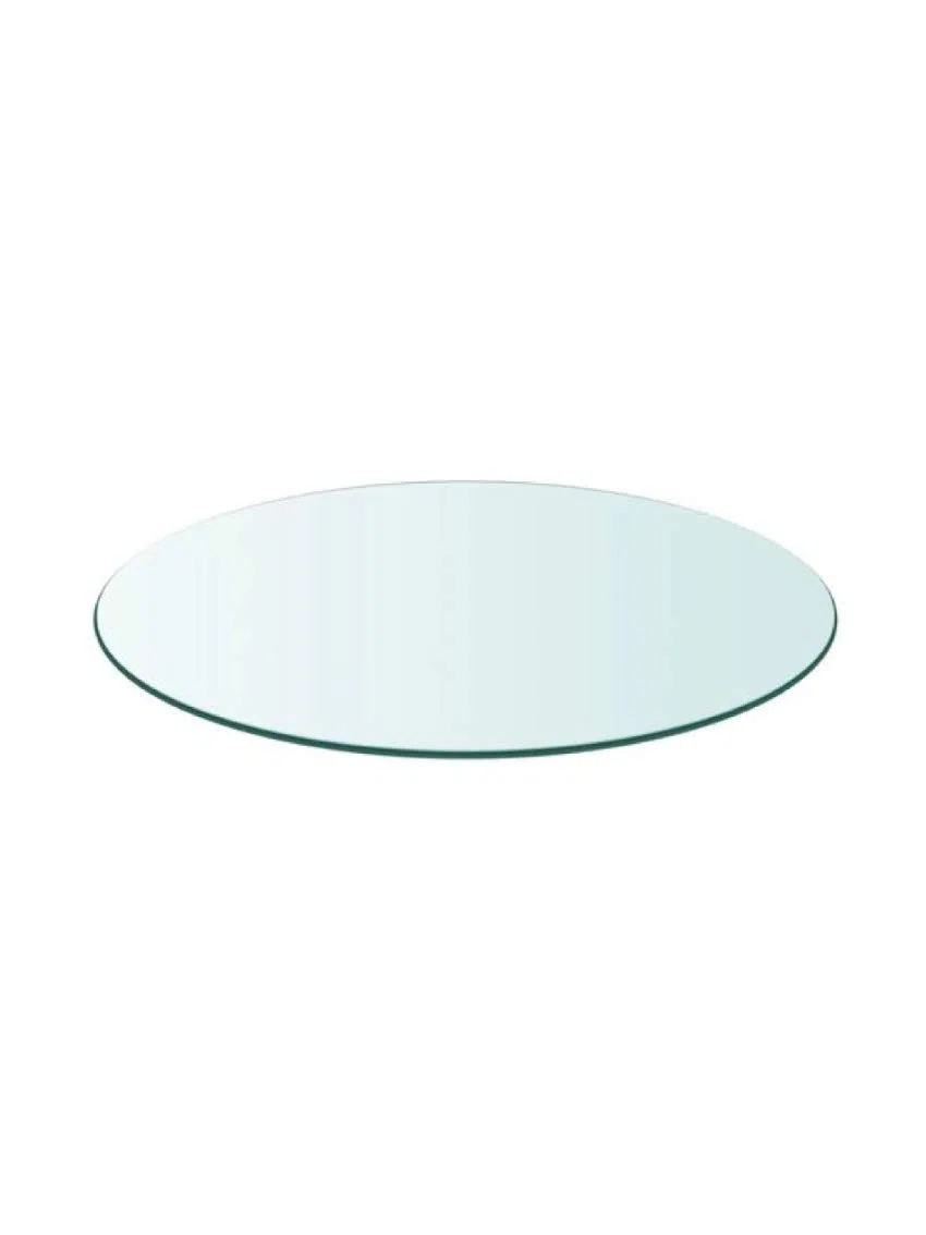 CustomGlass Tapa de Cristal para Mesa Redonda en Varias Medidas con Forma Circular Vidrio (70 cm Redondo)