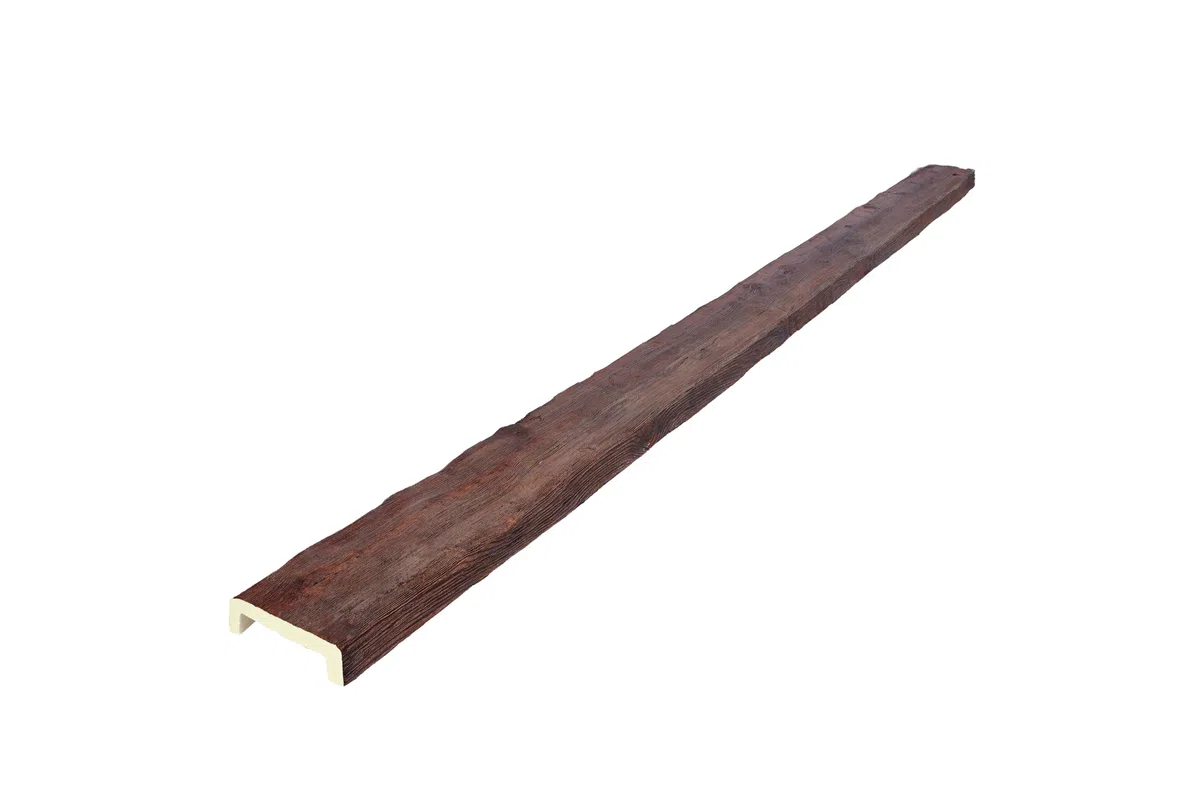 VIGA IMITACION MADERA DECORATIVA DE POLIURETANO 16CM DE ANCHO X 5CM DE ALTO X 3 metros DE LARGO (Nogal)