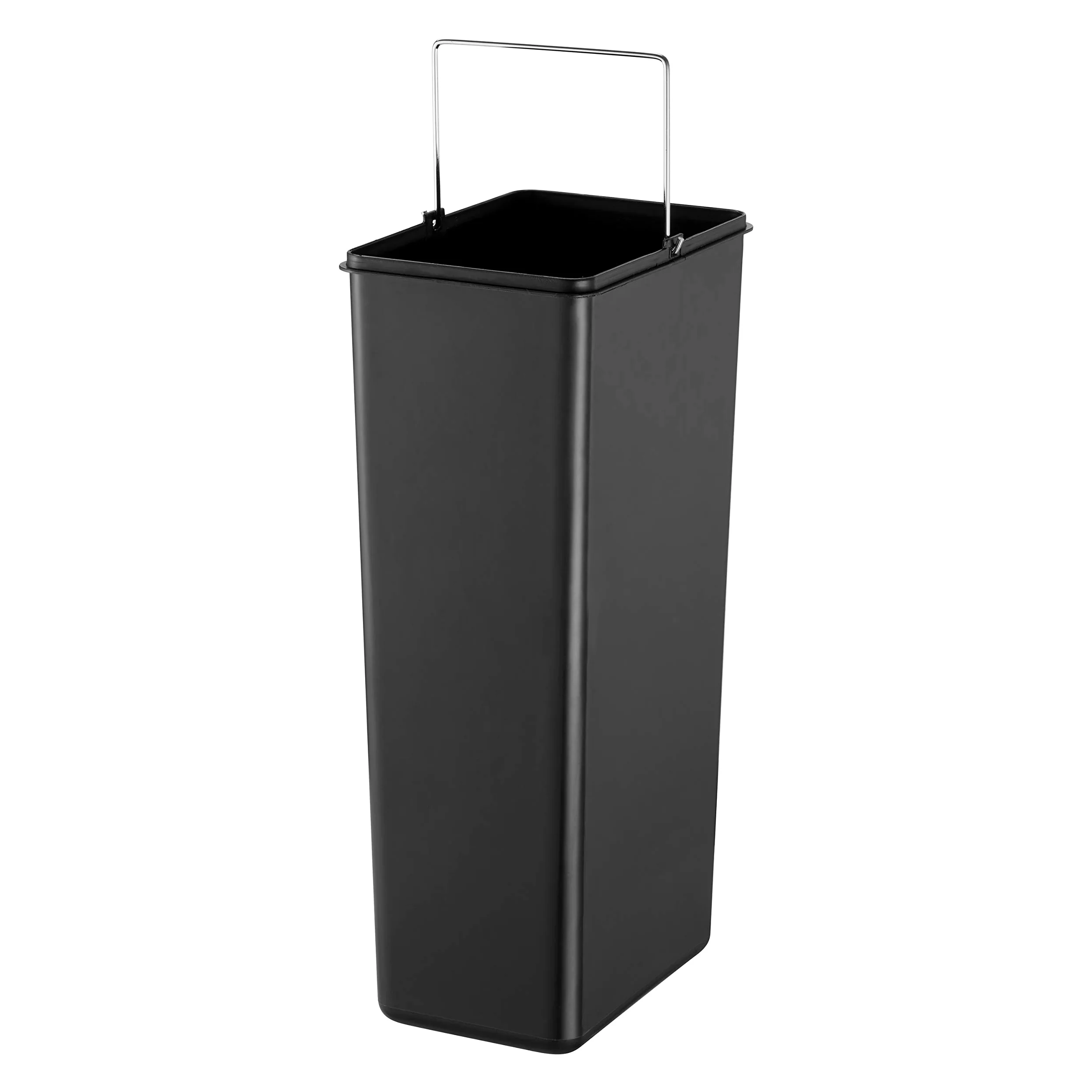 Cubo de Pedal estilizado de 20 LBlack+Decker BXBN0004GB con Tapa de Cierre Suave, Acero Inoxidable, 57,5 cm x 20 cm x 35 cm, Gris frío