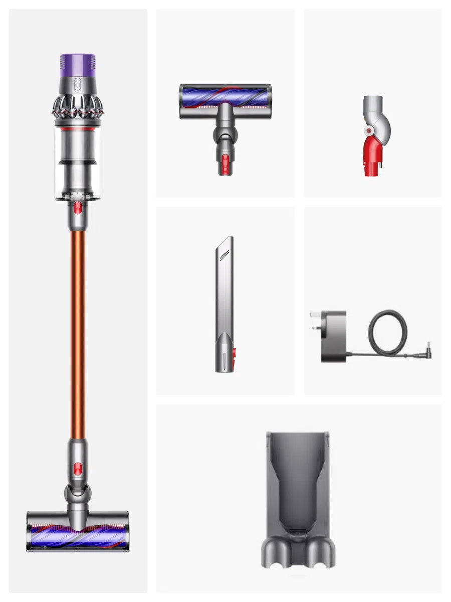 Dyson Cyclone V10 Aspiradora sin Cable con Adaptador para Zonas de difícil Acceso