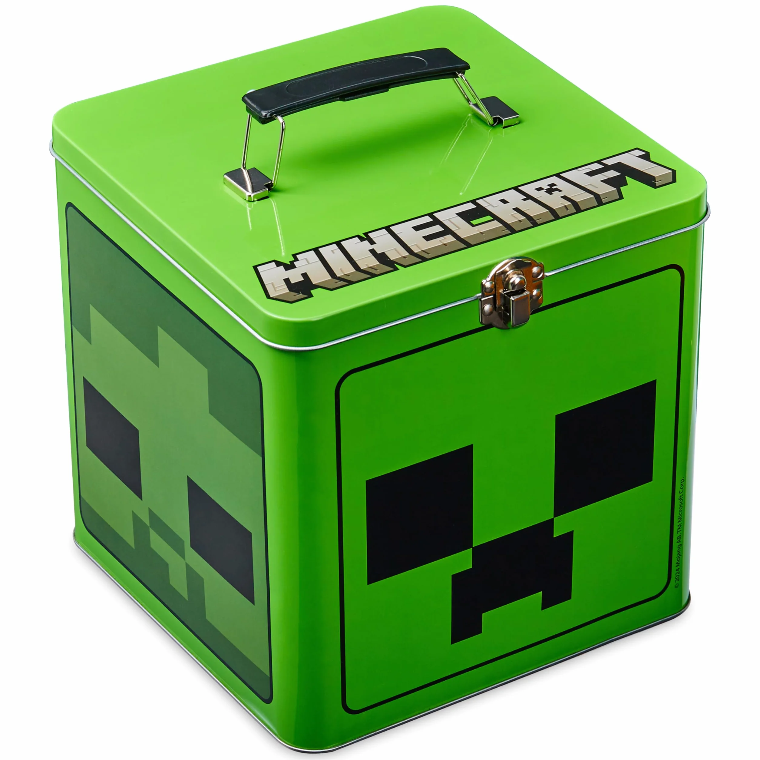 Minecraft Lata de Galletas para Niños, 18 x 18 cm - Lata decorativa para Galletas - Regalo Gamers