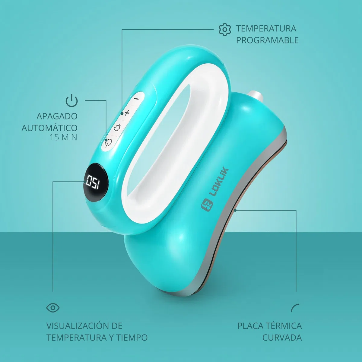 LOKLIK Impress Prensa térmica automática para personalizar gorras, sombreros de tela - prensa térmica - funciona con vinilo, sublimación, papel de transferencia térmica.