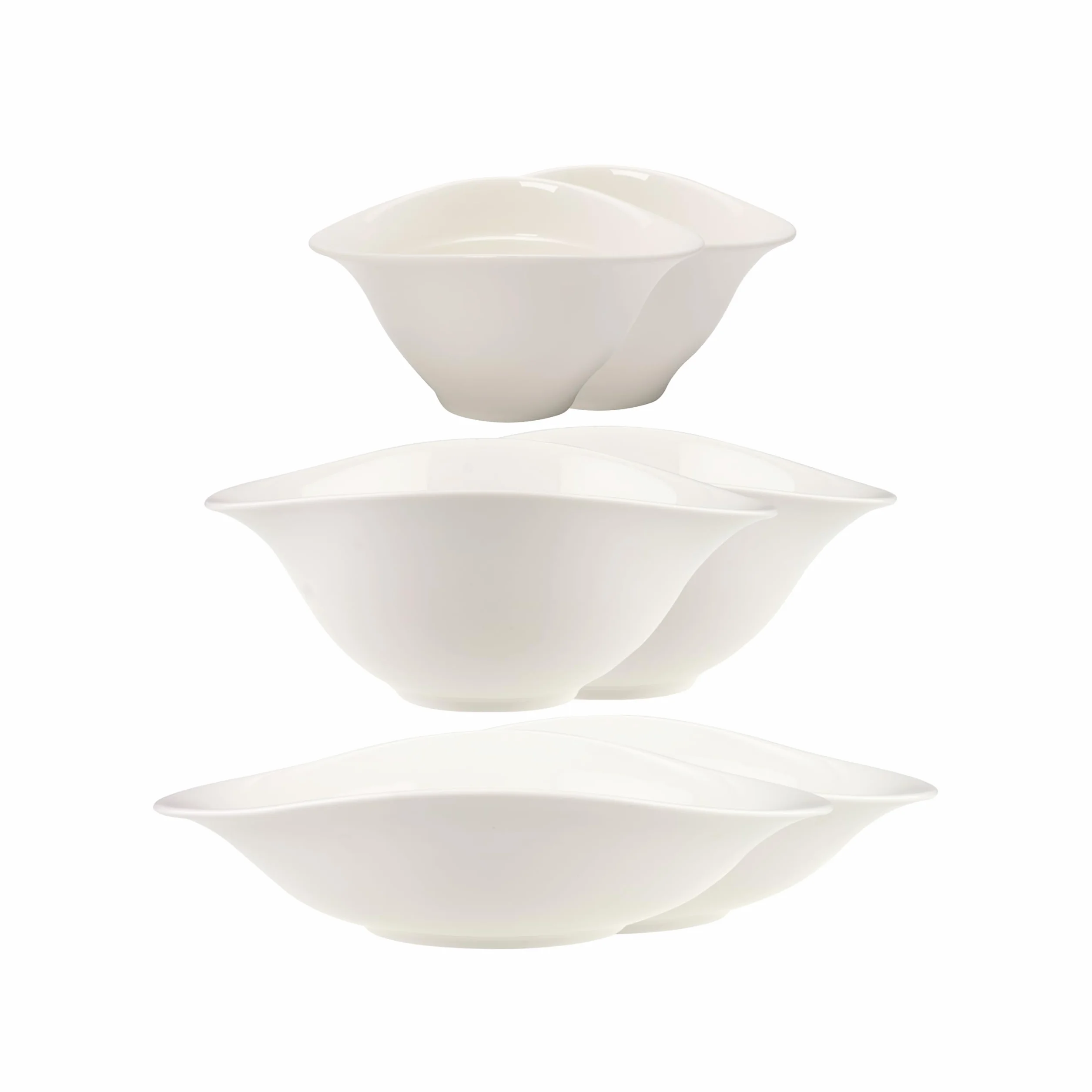 Villeroy & Boch Vapiano Set De Cuencos 6 Piezas Blanco, Apto Para Lavavajillas, Apto Para Microondas, Juego Cuencos, Cuencos Ceramica, Vajilla, Premium Porcelain
