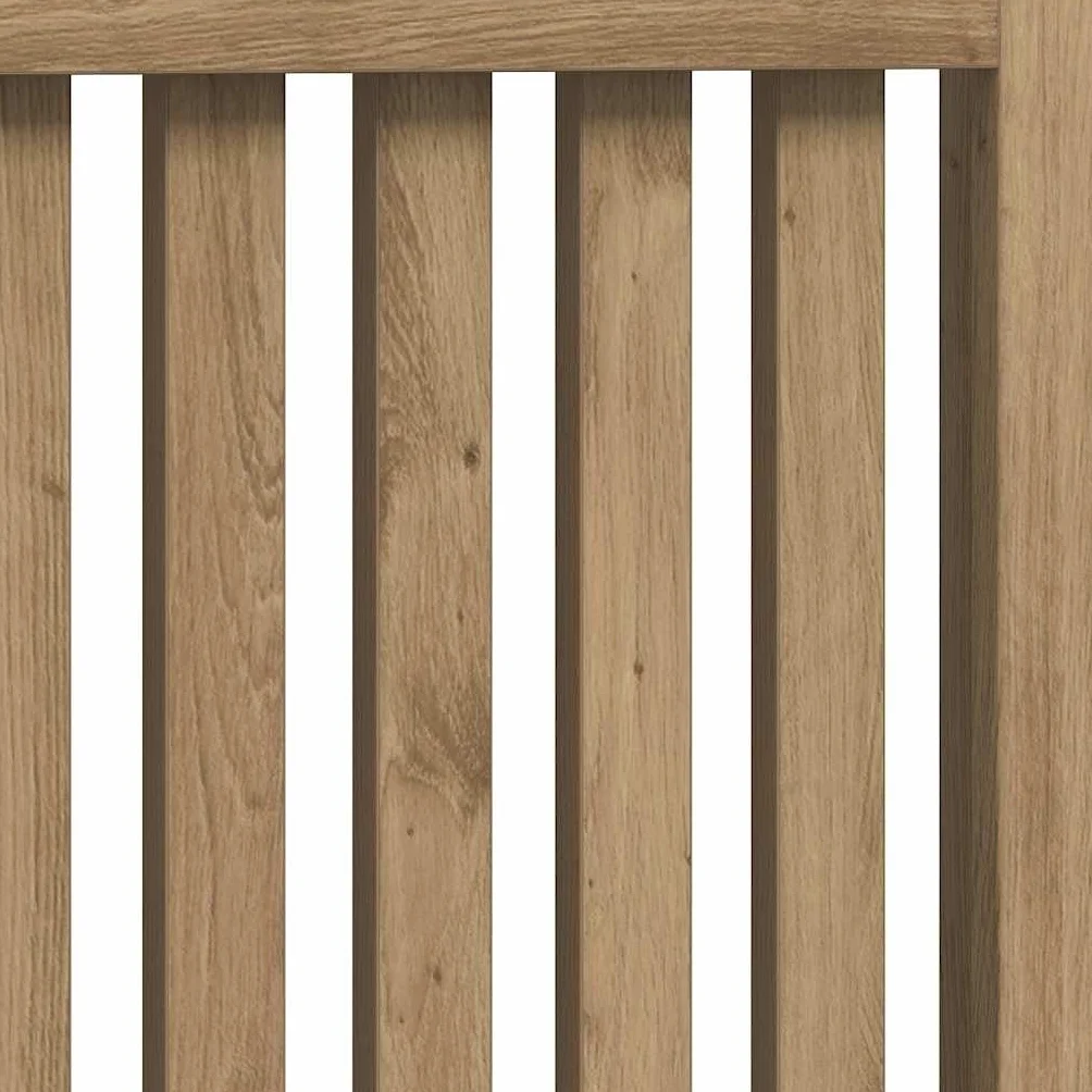 vidaXL Cubierta de Radiador Roble Artesanal 78 x 19 x 81,5 cm, Cubierta Moderna Rectangular para radiador, decoración del hogar, Resistencia al Calor, diseño de Madera, Seguridad Infantil