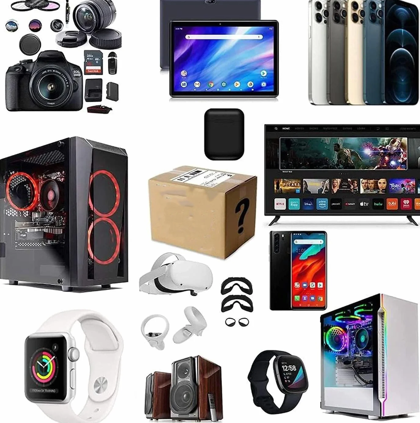 Palet De Juego De Productos Electrónicos,un Juego de 5-40 Multimedia,Productos Mixtos, Cajas de Regalo54ws