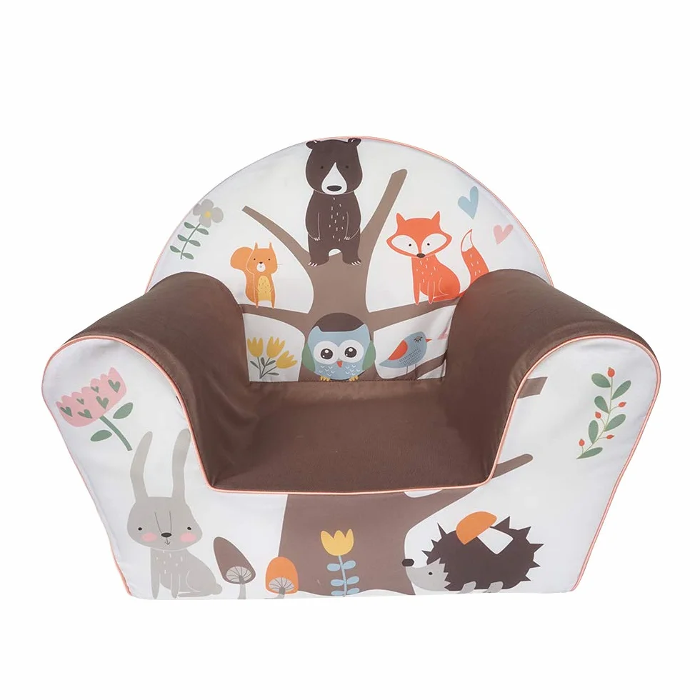 KNORRTOYS.COM- Sillón, Estampado Animal, Color Blanco marrón (68348)