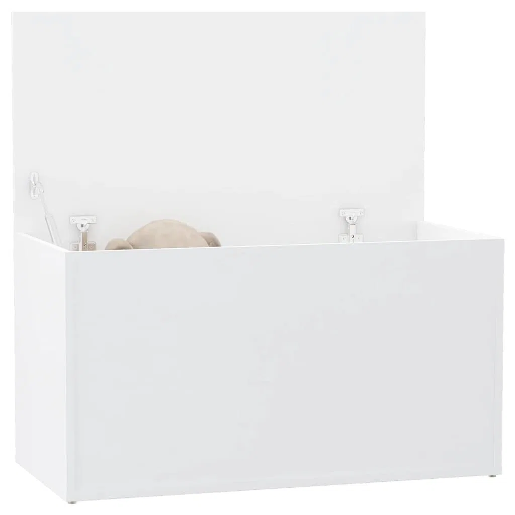 vidaXL Cassapanca Bianca 84x42x46 cm in Legno Ingegnerizzato