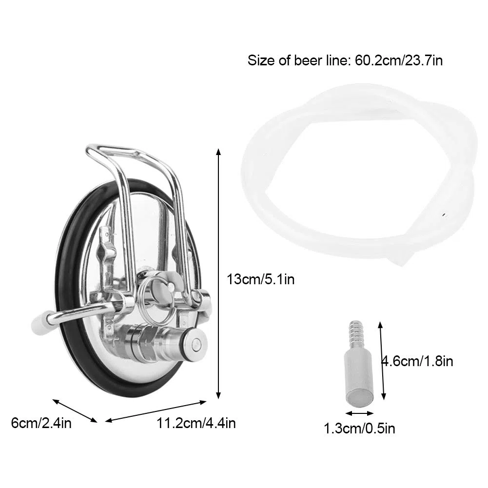 El kit de tapa de carbonatación Cornelius Keg 0.5 micrones sello de piedra de difusión para cerveza artesanal