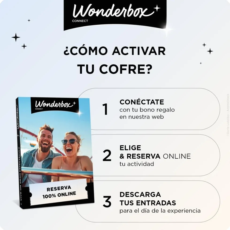 WONDERBOX Connect - Caja Regalo - Atlético de Madrid - 2 entradas para Territorio Atleti - Visita al Museo + Tour del Estadio - Válido Durante 27 Meses