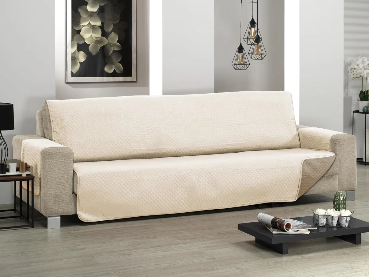 Martina Home Cubre Sofá Diamond 2 Plazas XL Beige/Cuero