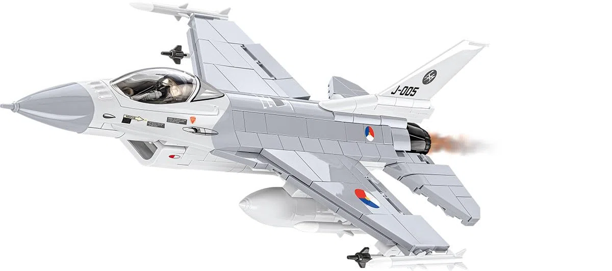COBI F-16 Am Fighting Falcon - Modelo Militar para niños y Aficionados Militares, Color Verde, 21,94 x 21,94 x 11,51 cm