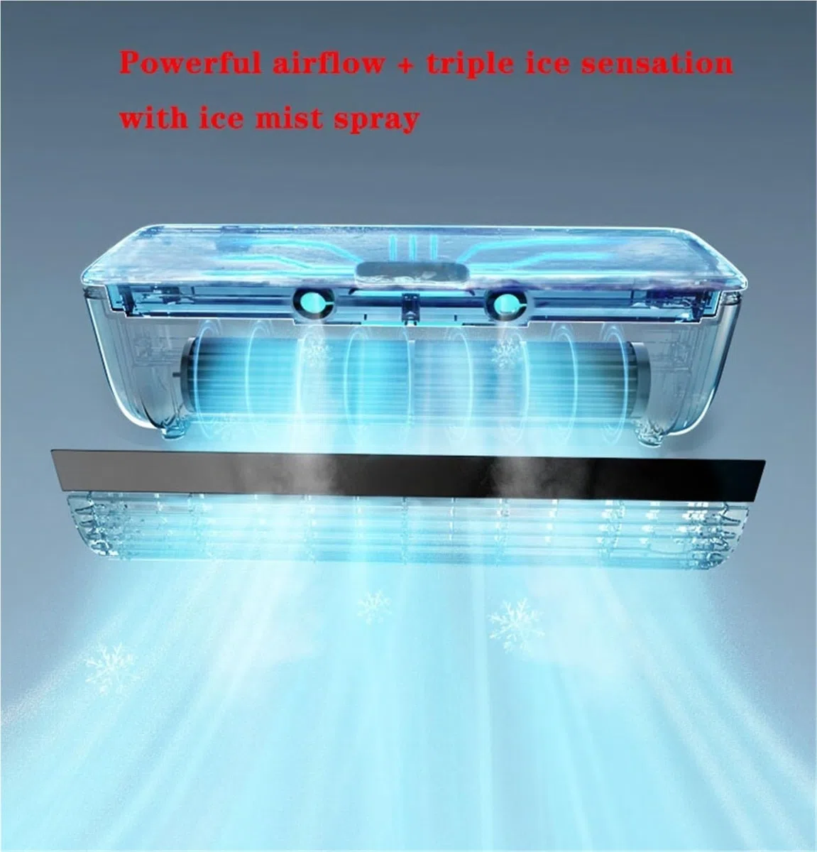 Aire Acondicionado De Pared For Cocina, Sin Necesidad De Taladrar, Con Carga Inalámbrica, Portátil, Con Control Remoto Y Enfriamiento Instantáneo De 10 Segundos For El Hogar Y La Oficina.(White)