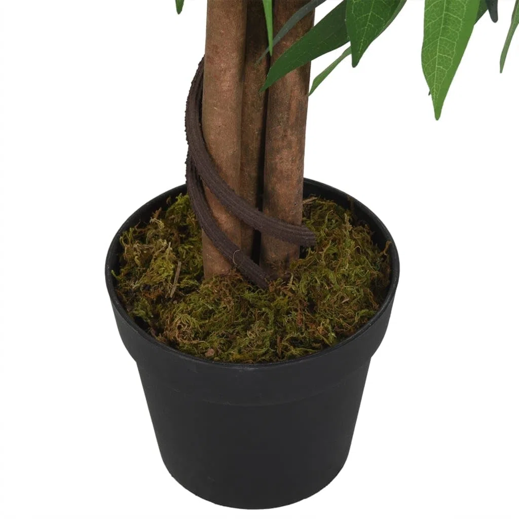 Árbol de Mango Artificial con 900 Hojas Verde 180 cm, Casa y jardín Decoración Flora Artificial, Verde, 8kg