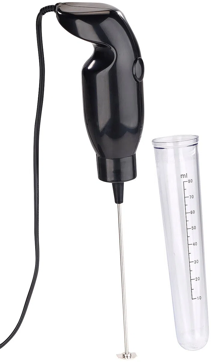 Rosenstein & Söhne Batidoras de mano - batidora frappe: Eléctrico Batidor mini de mano, Accesorio de vaso mezclador, 15 vatios (miniquirl, batidora mano para frappé, fabricante)