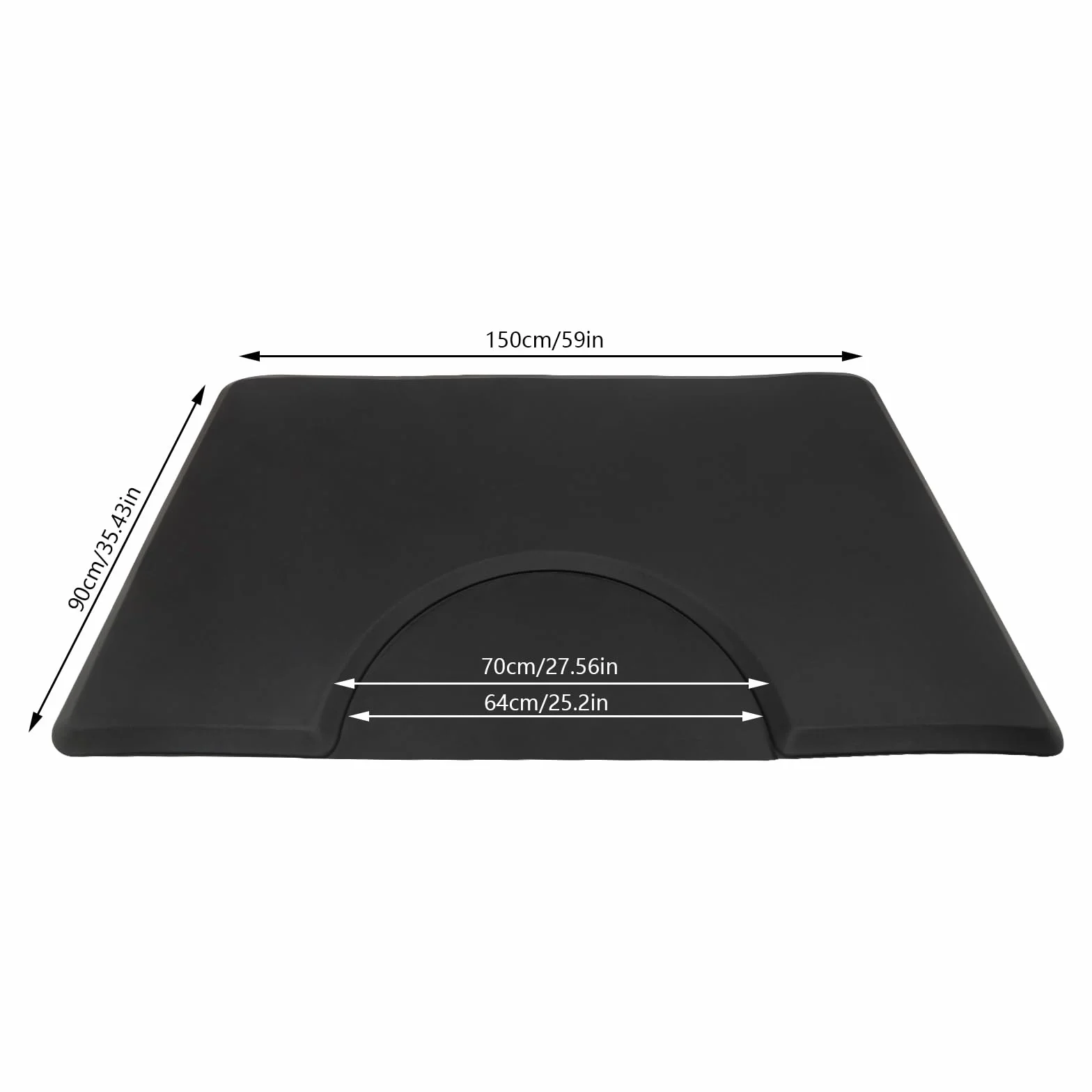 Alfombra de salón de 3 x 5 pies, antifatiga, para barbería, salón, barbería, estación de barbero, antideslizante, resistente al agua, talón resistente (cuadrada)