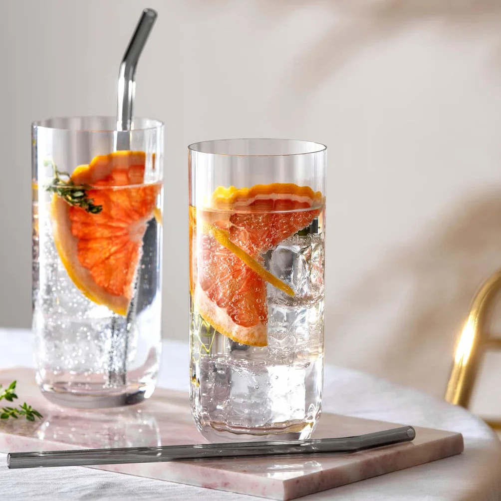 Villeroy & Boch - Vaso de tubo Rose Garden, set de 4, 300 ml, cristal