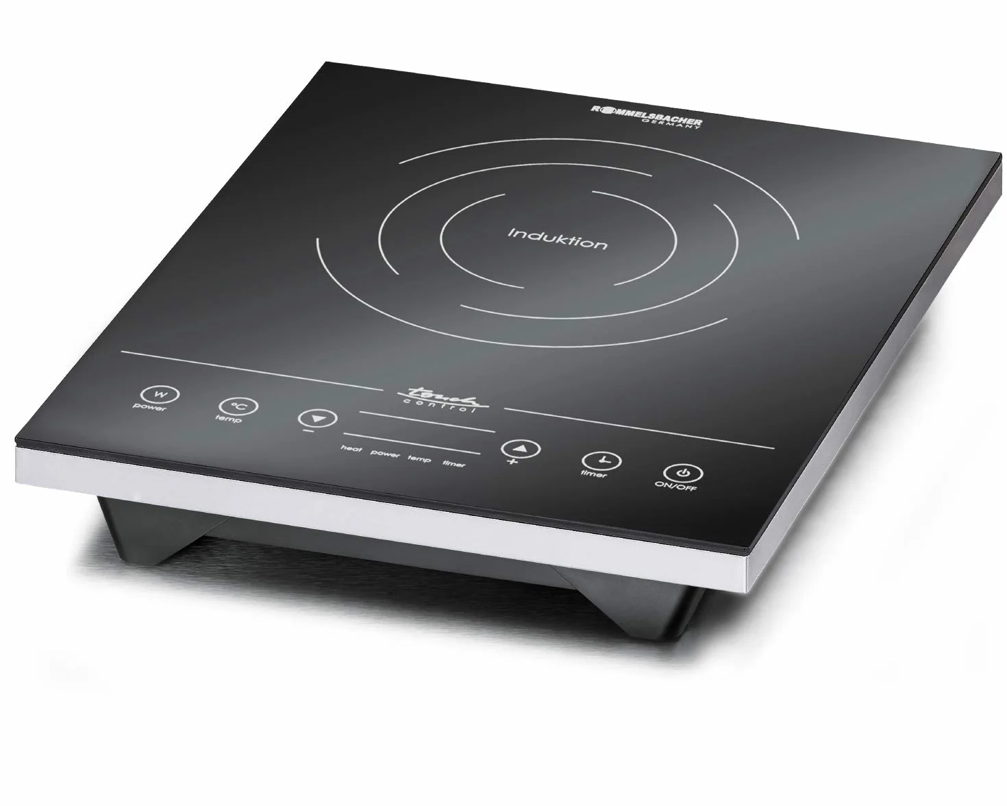 Rommelsbacher CT 2010/IN - Hornillo eléctrico, 2000 W, color gris y negro