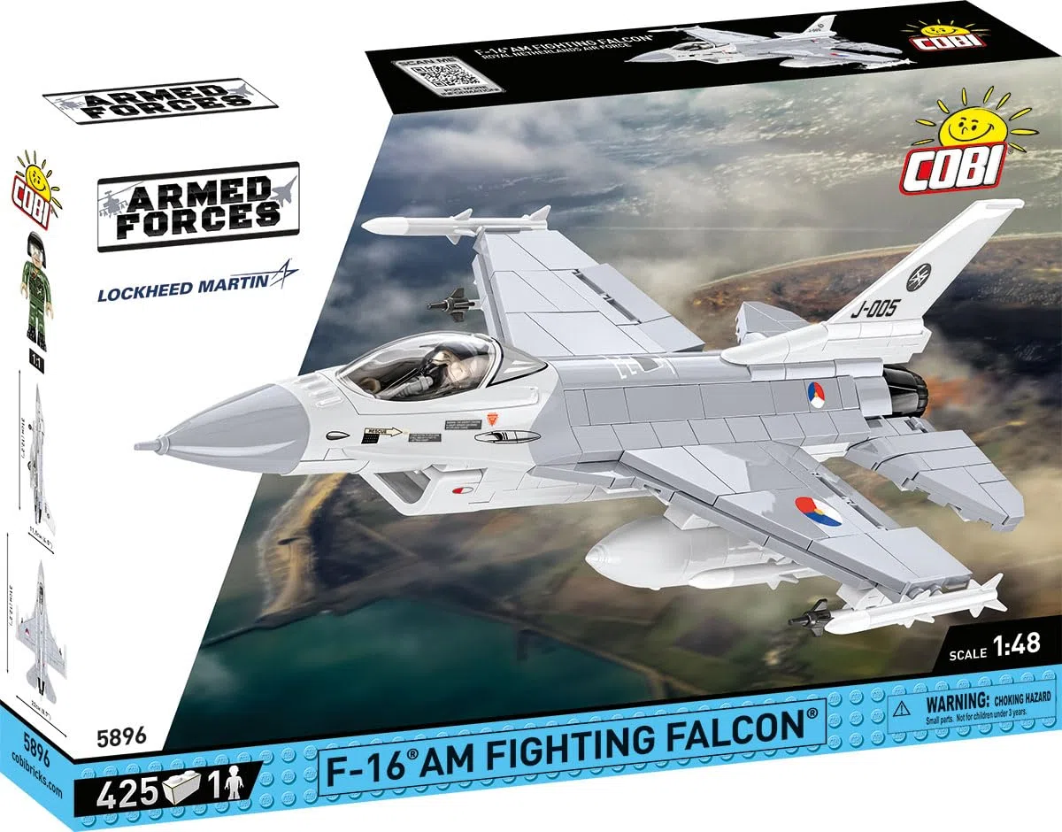 COBI F-16 Am Fighting Falcon - Modelo Militar para niños y Aficionados Militares, Color Verde, 21,94 x 21,94 x 11,51 cm