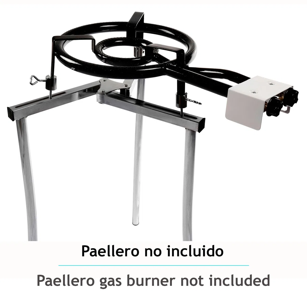 briebe Trípode para Paellero de Gas Regulable, 3 Patas, Soporte Robusto y Estable, Adecuado para Paelleros de 35 a 70 cm, Base Sólida de Aluminio, Cómoda, Portátil, Aguanta hasta 40 Kg, Tripod L5