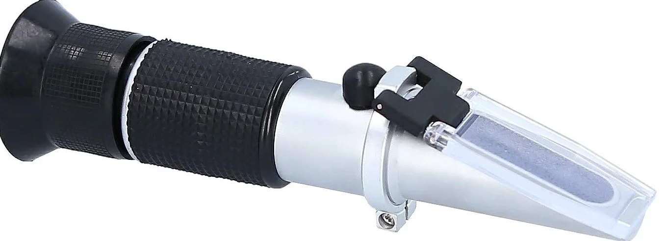 KS Tools 550.1285 Refractómetro para AdBlue - Aparato de control óptico para líquido de baterías, anticongelante y aditivos de AdBlue