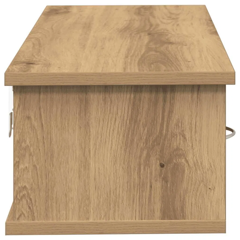 Genérico Armario de Pared Madera ingeniería Roble Artisan 88x26x18,5 cm,Mobiliario,Estanterías,Estantes y estanterías,855861