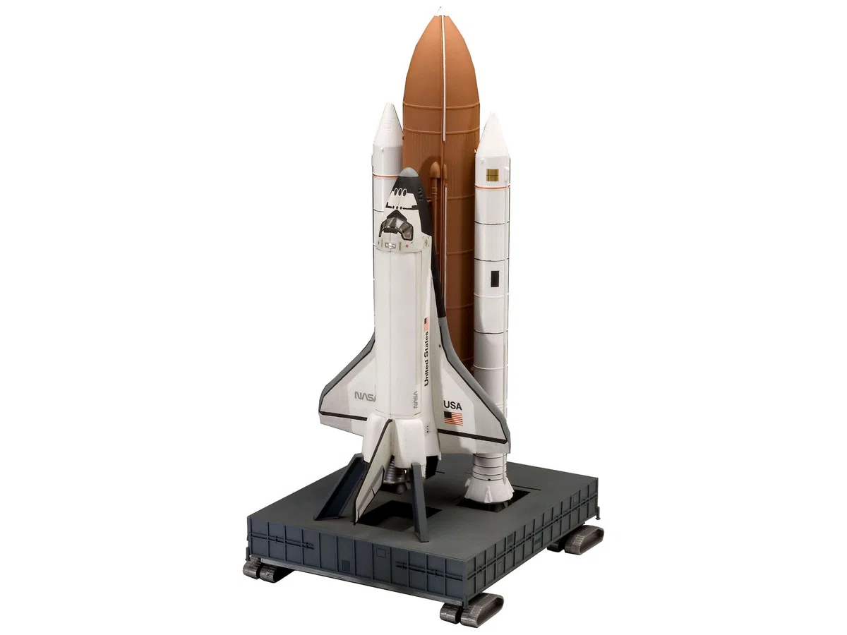 Revell - Space Shuttle Discovery & Booster, Kit de Modelo, Escala 1:144 (4736) (04736)