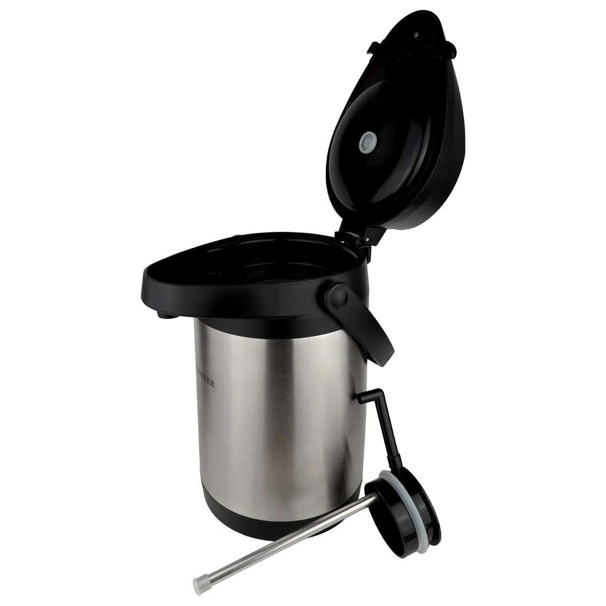 Pioneer Termo de Acero Inoxidable 3.0L con Palanca, Termo hermético para Bebidas frías y Calientes, dispensador de Bebidas con Bomba fácil de Usar para Eventos