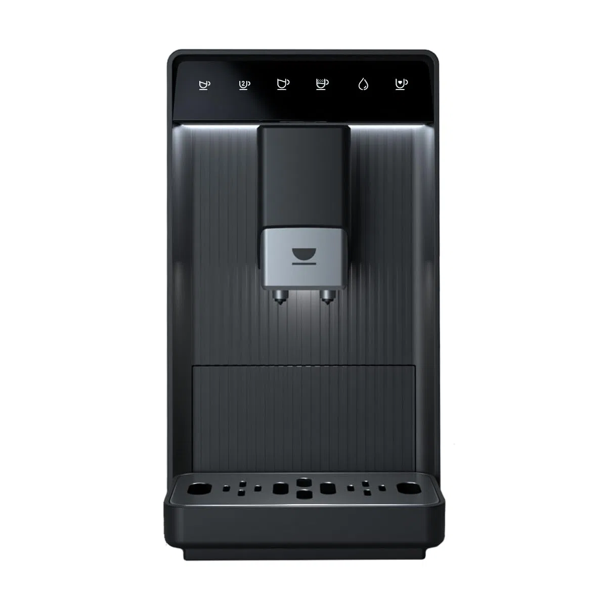 Incapto Aura Cafetera Superautomática | 19 Bares | Botón Doble Espresso | Cafetera de Grano Compacta y Diseño Elegante | Molinillo Regulable | Limpieza automática | Múltiples recetas (Negro)