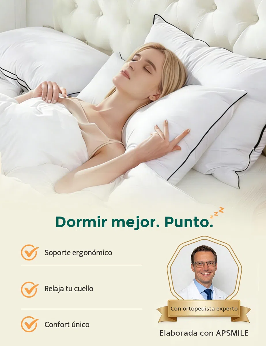 APSMILE Almohada de Pluma 50x75, Almohada de Lujo para Dormir de Pluma de Ganso, 100% algodón orgánico Funda, Almohada de Cama Envuelta en poliéster de la colección hotelera (Blanca, 2 Piezas)