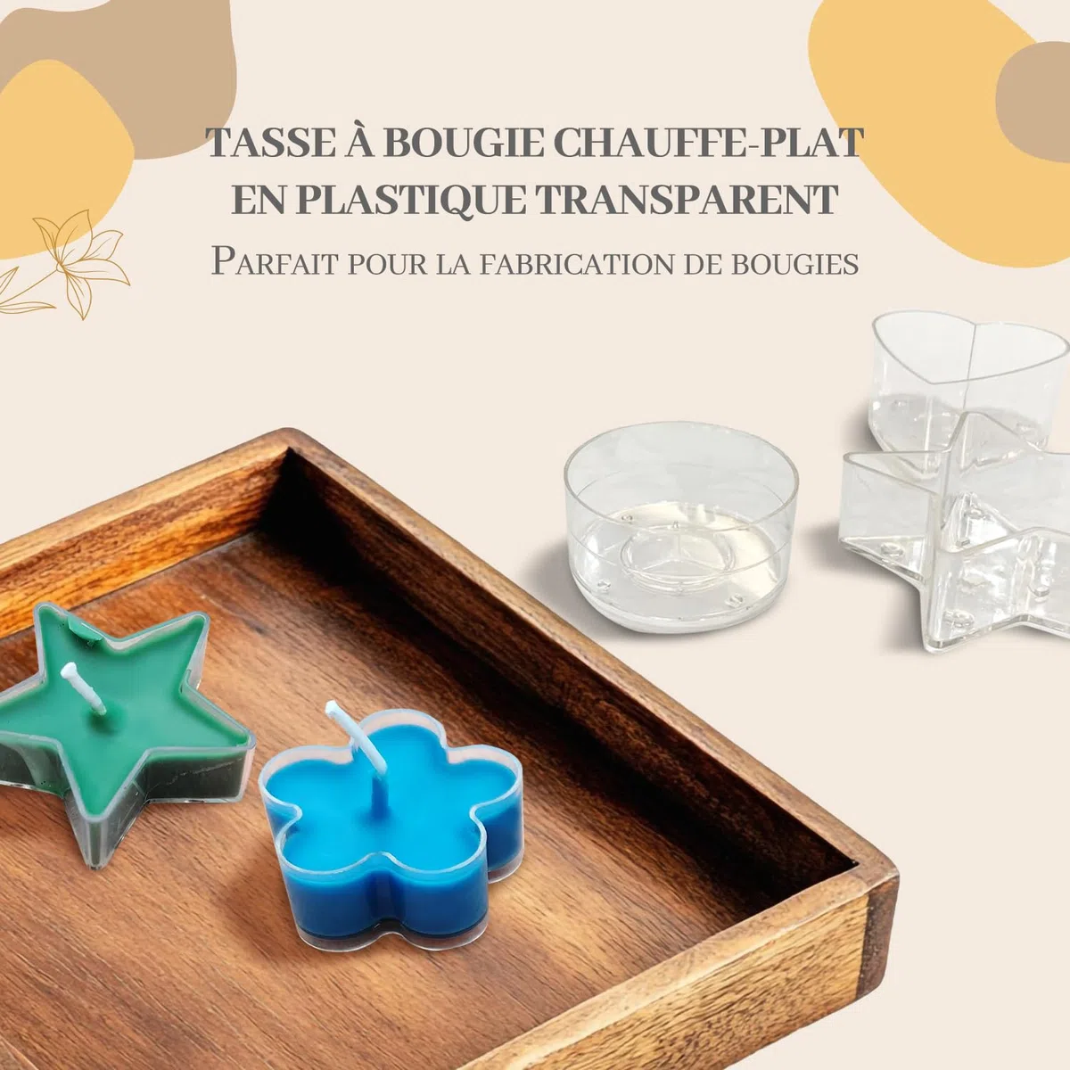 KQU Set para Hacer Velas para Adultos con Caldero de Fusión de Cera Digital, Cera de Soja, 12 Vasos, 8 Moldes para Velas, 6 Fragancias y Cajas de Regalo