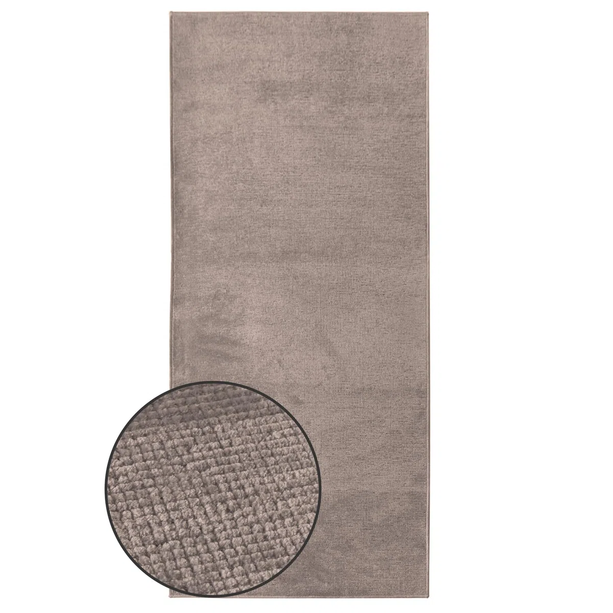 Karat Alfombra de Pasillo Tejida, 80 x 350 cm, Color Marrón, mullida de algodón, para Cocina, Pasillo y salón, Pasillo o Cocina, Pasillo (Azade)