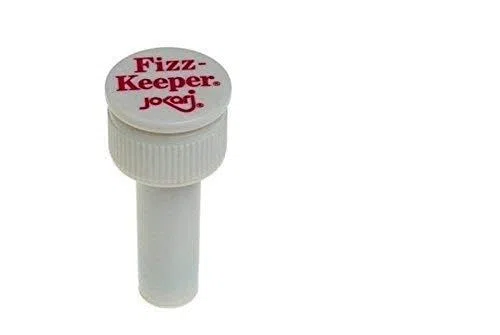 Jokari Fizz Keeper - Tapón de bomba para botellas de 2 litros, 3,6 cm x 8 cm, mantiene la efervescencia, color blanco, paquete de 4